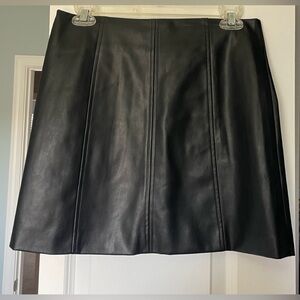 Faux Leather Mini Skirt